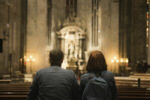 Free couple in church image